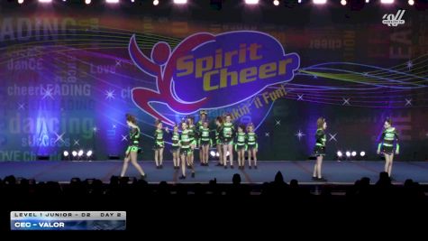 CEC - Valor [2026 L1 Junior - D2 Day 2] 2026 Spirit Cheer Grand Nationals