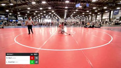 110 lbs Rr Rnd 1 - Rowan Bull, Warrior RTC vs Lucas Koehler, Grit Mat Club Blue