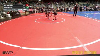 102 lbs Semifinal - Mia Williams, All I See Is Gold Academy vs Maisyn Lott, Bison Takedown Club
