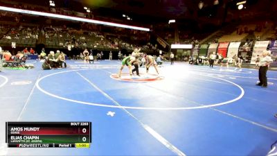 165 Class 2 lbs Cons. Round 2 - Elias Chapin, Lafayette (St. Joseph) vs Amos Mundy, Osage