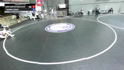 150 lbs Cons. Round 2 - James Newton-Busalacchi, El Camino SSF High School Wrestling vs Manraj Singh