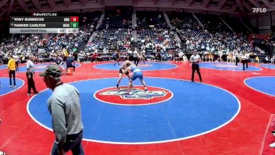 3A-175 lbs Quarterfinal - Tony Burnecke, Northwest Whitfield High vs Parker Carlton, North Hall