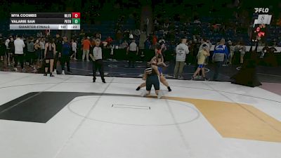 165 lbs Quarterfinal - Mya Coombs, Milford NH vs Valarie San, Putnam