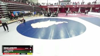 149 lbs Cons. Round 3 - Luke Potts, Seton Hill vs Brian Lombardi, East Stroudsburg
