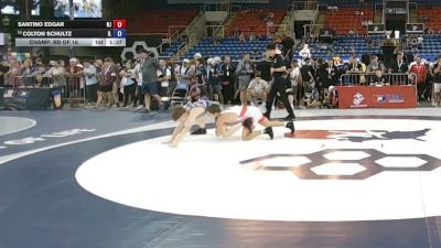 120 lbs Champ. Rd Of 16 - Santino Edgar, New Jersey vs Colton Schultz, Illinois