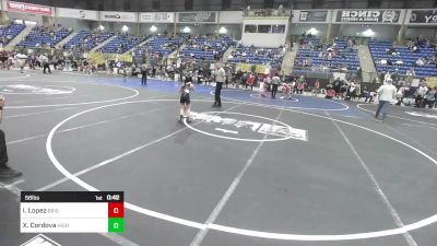 58 lbs Rr Rnd 1 - Isabelle Lopez, Brighton WC vs Xenia Cordova, High Elevation WC