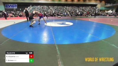 138 lbs Round Of 16 - Noah Koyama, Askeo International Matclub vs Teague Brown, Syracuse Wrestling Club (Utah)