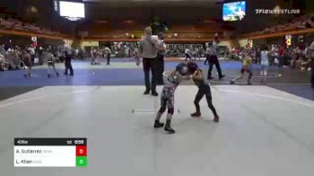 43 lbs Rr Rnd 5 - Aaliyah Gutierrez, Pomona Elite vs Landon Khan, Windsor Wrestling CLub