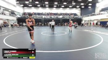 157 lbs Cons. Round 2 - Luciano Esoldo, Victor Valley vs Trent Forbes, Fresno City