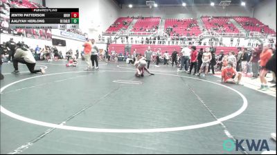 74-78 lbs Consolation - Jentri Patterson, Grover Rains Wrestling Club vs Aaliyah Herlong, Del City Little League Wrestling