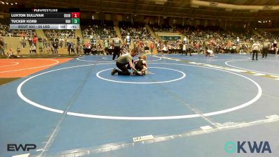 55 lbs Round Of 16 - Luxton Sullivan, Cushing Tigers vs Tucker Korb, Vinita Kids Wrestling