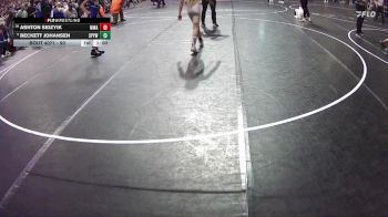 90 lbs Champ. Round 1 - Beckett Johansen, St Paul Youth Wrestling vs Ashton Sidzyik, MWC Wrestling Academy