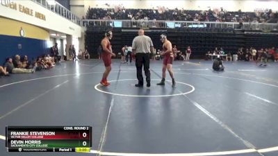 184 lbs Cons. Round 2 - Devin Morris, Sacramento City College vs Frankie Stevenson, Victor Valley College