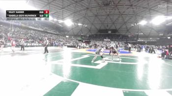 Girls 1B/2B/1A 120 Cons. Round 5 - Kiley Kaiser, Okanogan (Girls) vs Isabella (Izzy) Kilpatrick, Klahowya (Girls)