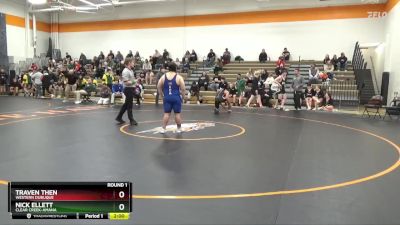 192-205 lbs Round 1 - Traven Then, Western Dubuque vs Nick Ellett, Clear Creek-Amana