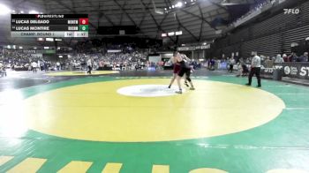 Boys 1A 285 lbs Champ. Round 1 - Lucas Delgado, Montesano vs Lucas McIntire, Rochester