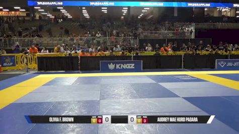 Audrey Mae Hurd Pagara vs Olivia F. Brown 2025 Pan Kids Jiu-Jitsu IBJJF Championship