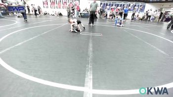 49 lbs Consi Of 8 #2 - Griffyn Moyer, Del City Little League vs Jensen Oss, Saints Youth Wrestling Club