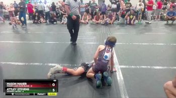 44 lbs Round 5 (10 Team) - Attley Stevens, Georgia United vs Mason Maher, Finger Lakes Elite Black