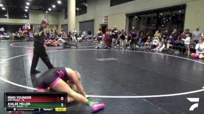 120 lbs Placement (4 Team) - Rino Younker, BMM Rodeo vs Kailee Miller, TN AAU- Havok