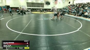 285 lbs Round 2 (10 Team) - Isaac Clay, Cheyenne East vs Kyler Demmer, Mead