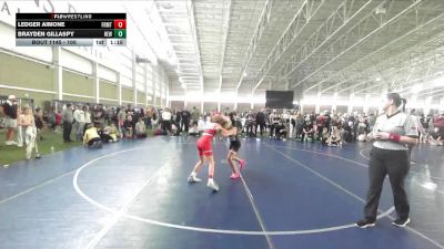 100 lbs Champ. Round 2 - Ledger Aimone, Team Prestige Wrestling vs Brayden Gillaspy, Hook Em W.C