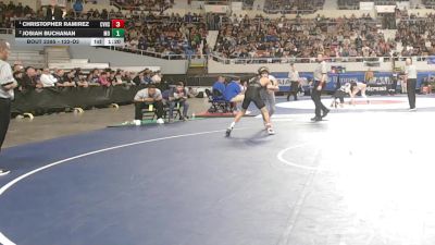 122-D2 1st Place Match - Christopher Ramirez, Canyon View High School vs Josiah Buchanan, Mountain View (Marana) High School