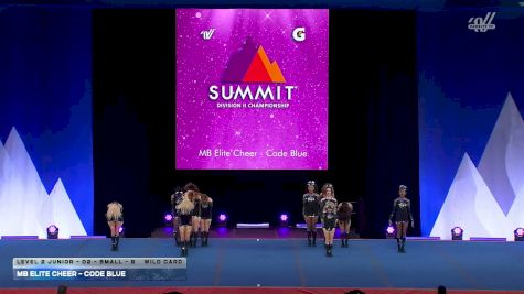 MB Elite Cheer - Code Blue [2026 L2 Junior - D2 - Small - B Wild Card] 2026 The D2 Summit