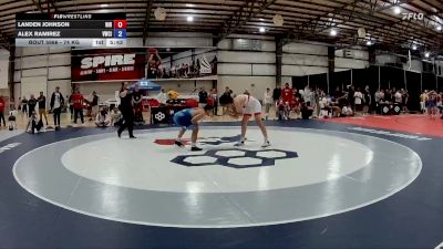 74 kg Cons. Round 3 - Landen Johnson, Northern Illinois RTC vs Alex Ramirez, Viking Wrestling Club (IA)