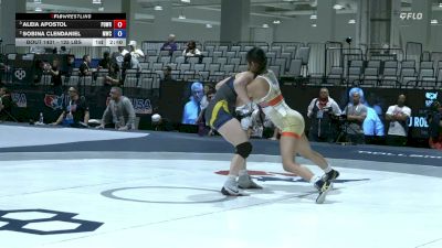 125 lbs Semis - Aleia Apostol, Poway Wrestling vs Sobina Clendaniel, Marathon Wrestling Club