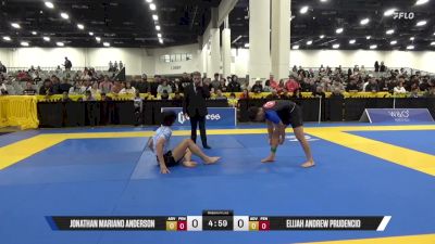 Elijah Andrew Prudencio vs Jonathan Mariano Anderson 2025 World IBJJF Jiu-Jitsu No-Gi Championship