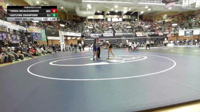 135 lbs Cons. Round 2 - Tessa McAlexander, Effingham-Atchison Co Community Hs vs Kaylynn Crawford, Ellinwood HS