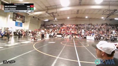 110 lbs Semifinal - Millie Rumsey, Pawhuska Elks Takedown vs Zoey Vaughn, Sperry Wrestling Club