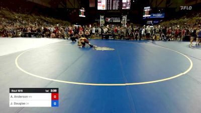 132 lbs Cons 64 #2 - Abram Anderson, MN vs Javin Douglas, OK