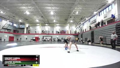 157 lbs Cons. Round 5 - Cooper Warshel, Pitt-Johnstown vs Vincent Cabral, Western Colorado