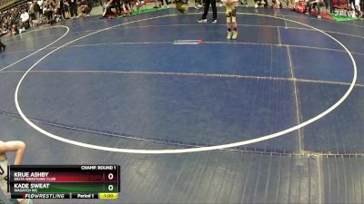 50 lbs Champ. Round 1 - Krue Ashby, Delta Wrestling Club vs Kade Sweat, Wasatch WC