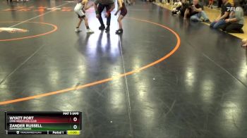 PW-7 lbs Cons. Semi - Zander Russell, Hammerin Hawks vs Wyatt Port, Lynx Wrestling Club