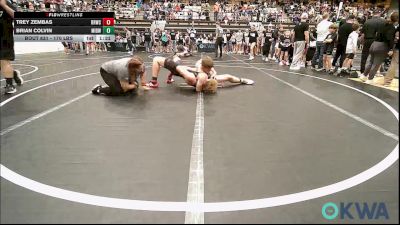 170 lbs Rr Rnd 2 - Trey Zembas, Red Ryder Wrestling Club vs Brian Colvin, Midwest City Bombers Youth Wrestling Club