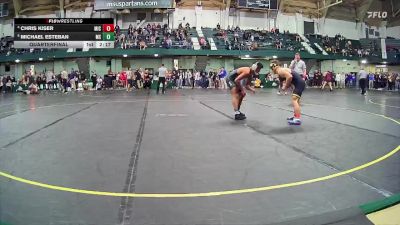 125 lbs Quarterfinal - Michael Esteban, Michigan State vs Chris Kiser, Michigan