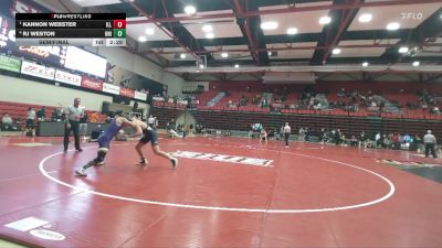 157 lbs Semifinal - Kannon Webster, Illinois vs RJ Weston, Northern Iowa