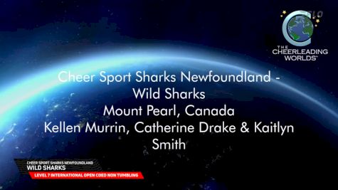 Cheer Sport Sharks Newfoundland - Wild Sharks [2025 L7 International Open Coed Non Tumbling Semis] 2025 The Cheerleading Worlds