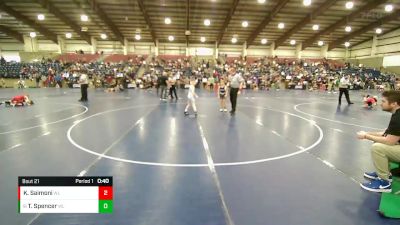 67 lbs Semifinal - Ty Spencer, Fremont Wrestling Club vs Kaino Saimoni, Westlake