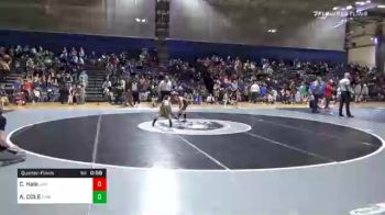 64 lbs Quarterfinal - Cannon Hale, Jr. War Eagles Wrestling Club vs AXTEN COLE, Guerrilla Wrestling Academy