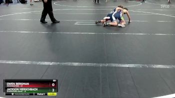 80 lbs Placement (4 Team) - Owen Bergman, Headhunters vs Jackson Merschbach, Springford Rams