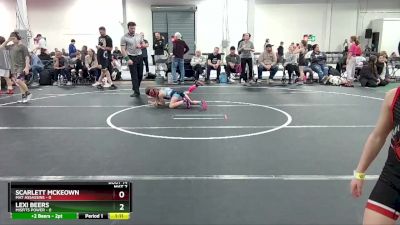 50 lbs Round 5 (6 Team) - Scarlett McKeown, Mat Assassins vs Lexi Beers, Misfits Power