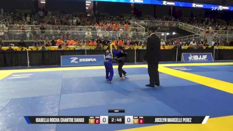 Jocelyn Marcelle Perez vs Isabella Rocha Chantre Dahas 2025 Pan Kids Jiu-Jitsu IBJJF Championship