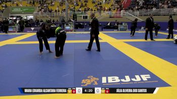 Júlia Oliveira Dos Santos vs Maria Eduarda Alcantara Ferreira 2025 Brasileiro Jiu-Jitsu IBJJF