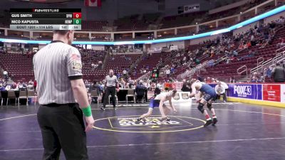 114 lbs Consi 3 - Gus Smith, Spring-Ford vs Nico Kapusta, Hempfield Area