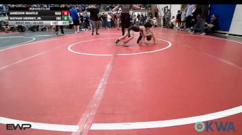 49 lbs Semifinal - Jameson Mantle, Wagoner Takedown Club vs Nathan Ussrey, Jr., Claremore Wrestling Club