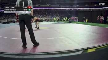D4-113 lbs 7th Place Match - Kole Nichols, Holton vs Rudy Clapp, St Louis
